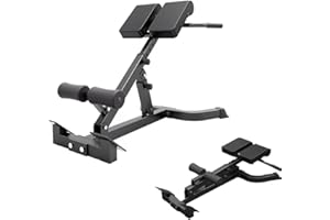 ComMax Hyperextension Roman Chair Back Extension Bench Foldable Workout Bench Machine for Home GYM Adjustable Waist Abdominal Back Trainer