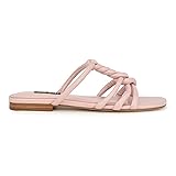 Nine West Women's MAKEE Flat Sandal, Light Pink