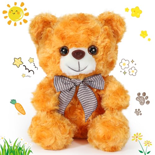 Ours en peluche peluche Cadeaux de Saint-Valentin : mignon ours en peluche, petit ours en peluche, jouet doux et douillet, cadeaux pour hommes/amies
