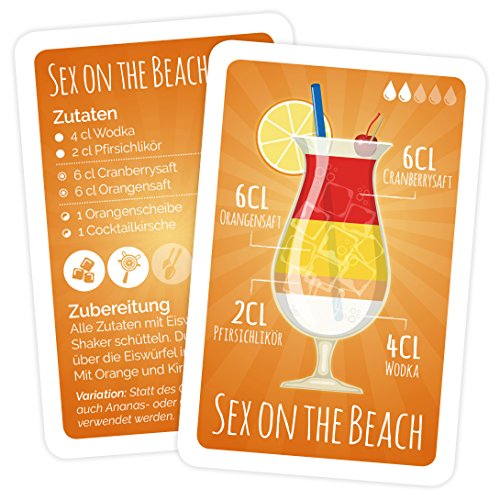 Chroma Products Cocktail Rezepte auf Karten: 30 Cocktailrezepte und Erklärungen in Faltschachtel, Rezepte auf deutsch, Kartenspiel oder Quartett als Geschenk