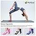 Hylaea Yoga Socks for Women with Grip & Non Slip Toeless Half Toe Socks for Ballet Pilates Barre Dance
