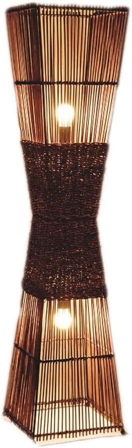 vertical piso lampara de pie rattan