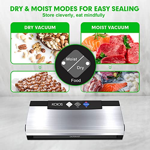 KOIOS Vacuum Sealer Machines, 80kPa Automatic Food Sealer for Food