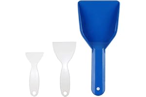 MSTEKI Set of 3 Plastic Refrigerator Ice Shovel Ice Scraper Snow Remover Cleaning Freezer Frost Shovel Ice Remover Scoop