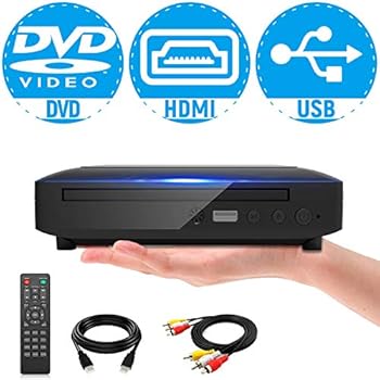 Amazon.com: Mini DVD Player, All Region DVD CD/Disc Player for TV with