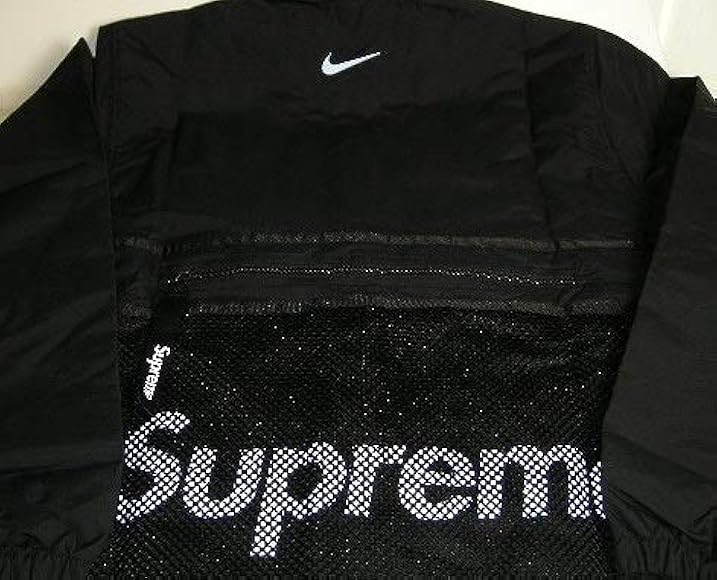 supreme nike trail running jacket black
