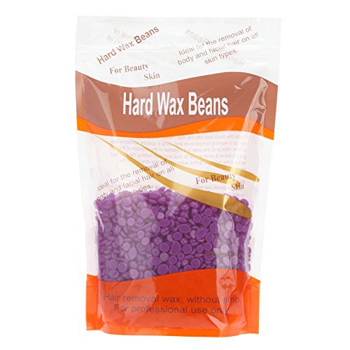 Korlin Hard Wax Beans for Face, Underarms, Brazilian, Bikini Hair Remover (Purple)