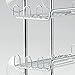 iDesign Classico Steel Bathroom Suction Organizer Shelves - 9