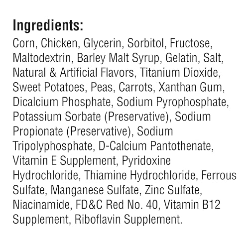 DREAMBONE DREAMCHIPS, RAWHIDE FREE DOG CHEWS MADE WITH REAL CHICKEN AND VEGETABLES, 24 COUNT
