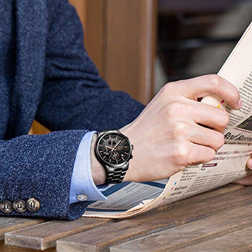 LIGE-Relojes-para-Hombres-Deportes-Militares-Reloj-de-Negocios-de-Acero-Inoxidable-a-Prueba-de-Agua-para-Hombre-con-Fecha-analogica-de-Cuarzo-Reloj