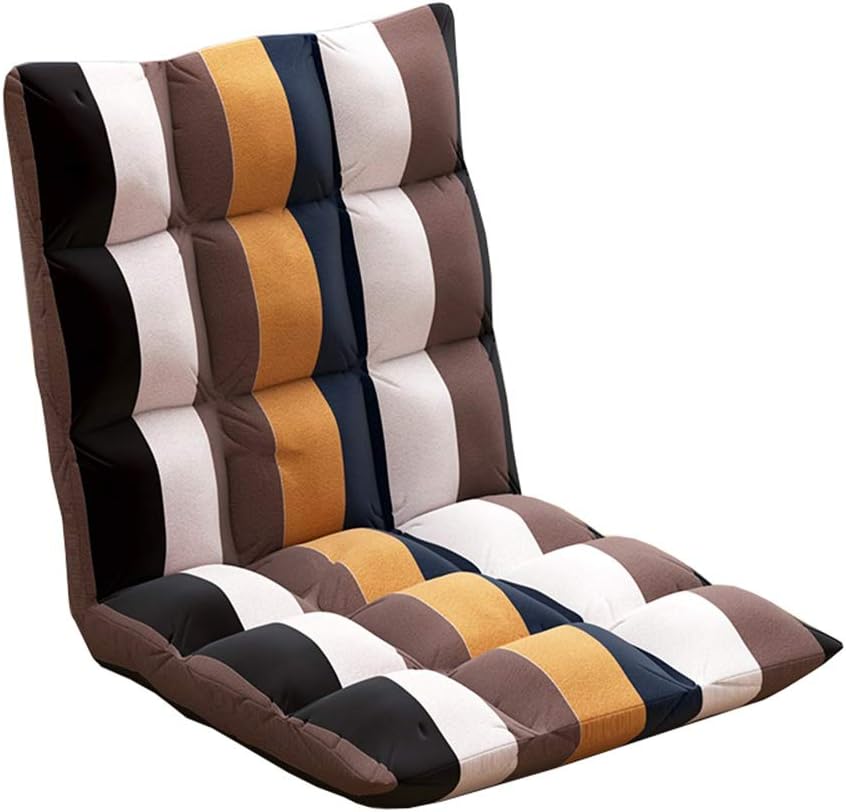 Amazon Com Lkh Striped Style Floor Chair Padded Floor Chair Comfy Chairs Folding Sofa Reading Chair Meditation Chair Padded Gaming Chair Strong Bearing Capacity 35 4 14 6 3 9 Inch Furniture Decor