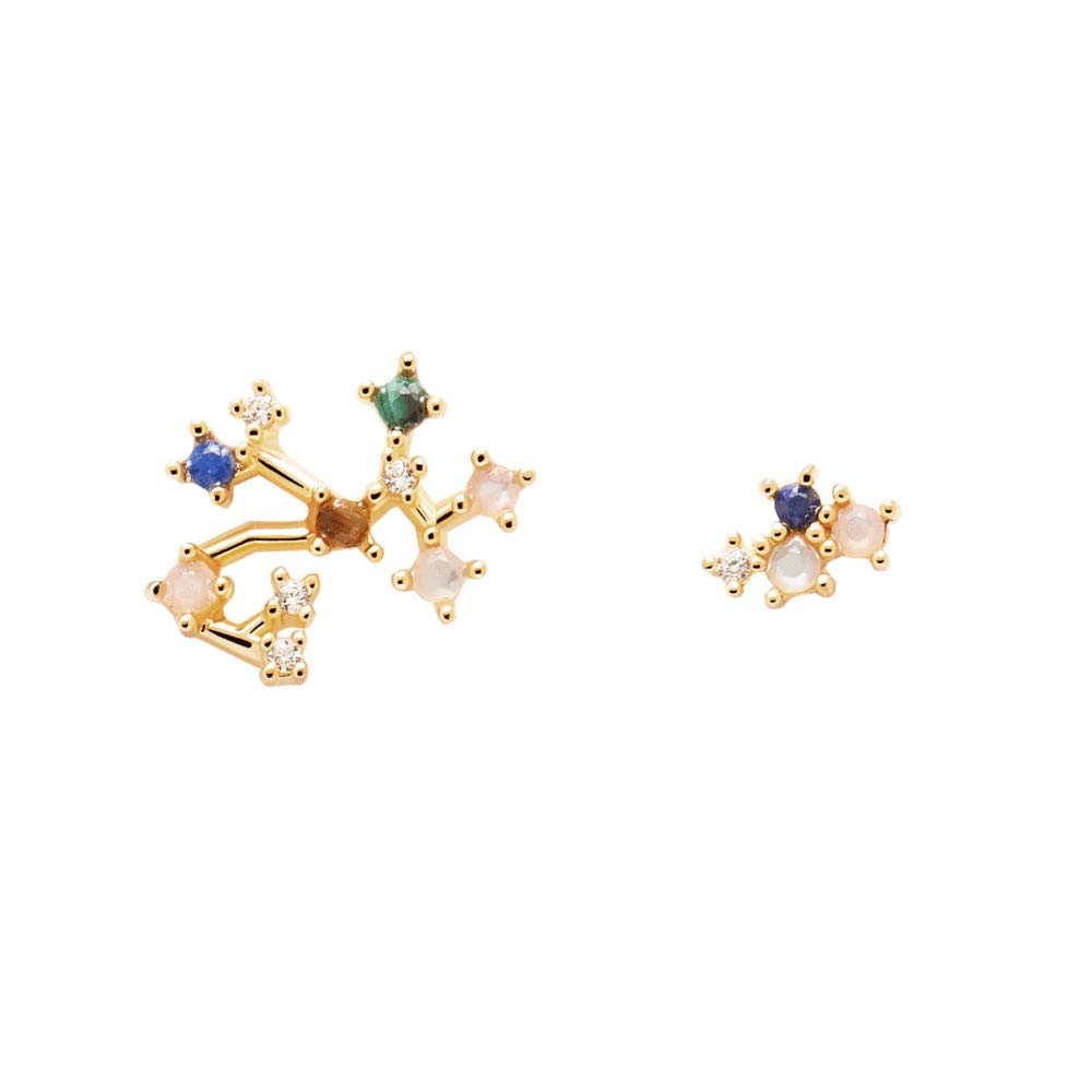 PDPAOLA - Sagittarius Earrings - 925 Sterling Silver 18k Gold Plated - Jewellery for Women