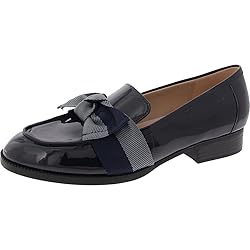 Bandolino Women's Lindio Loafer, Navy Patent 401, 12