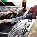Grillaholics BBQ Grill Tools Set - 4-Piece Heavy Duty Stainless Steel Barbecue Grilling Utensils - Premium Grill Accessories for Barbecue - Spatula, Tongs, Fork, and Basting Brush (Grey)