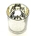 Hosley's Set of 12 Metallic Glass, Speckled Silver Finish Votive/Tea Light Holder, 3
