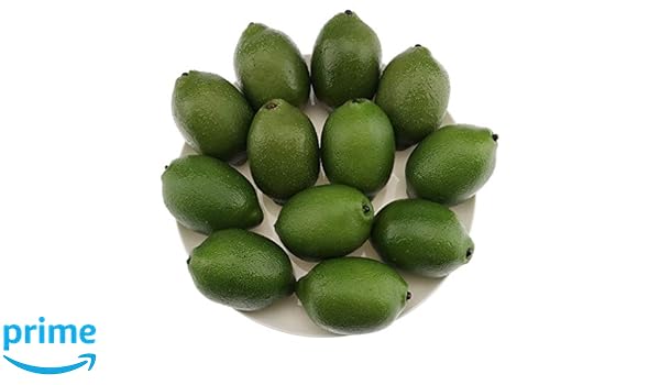 Gresorth 12pcs High Grade Fake Green Lemon Decoration Realistic Fruits Artificial Lime For Home Party Holiday Adornment Artificial Fruit Home Kitchen Vit Edu Au