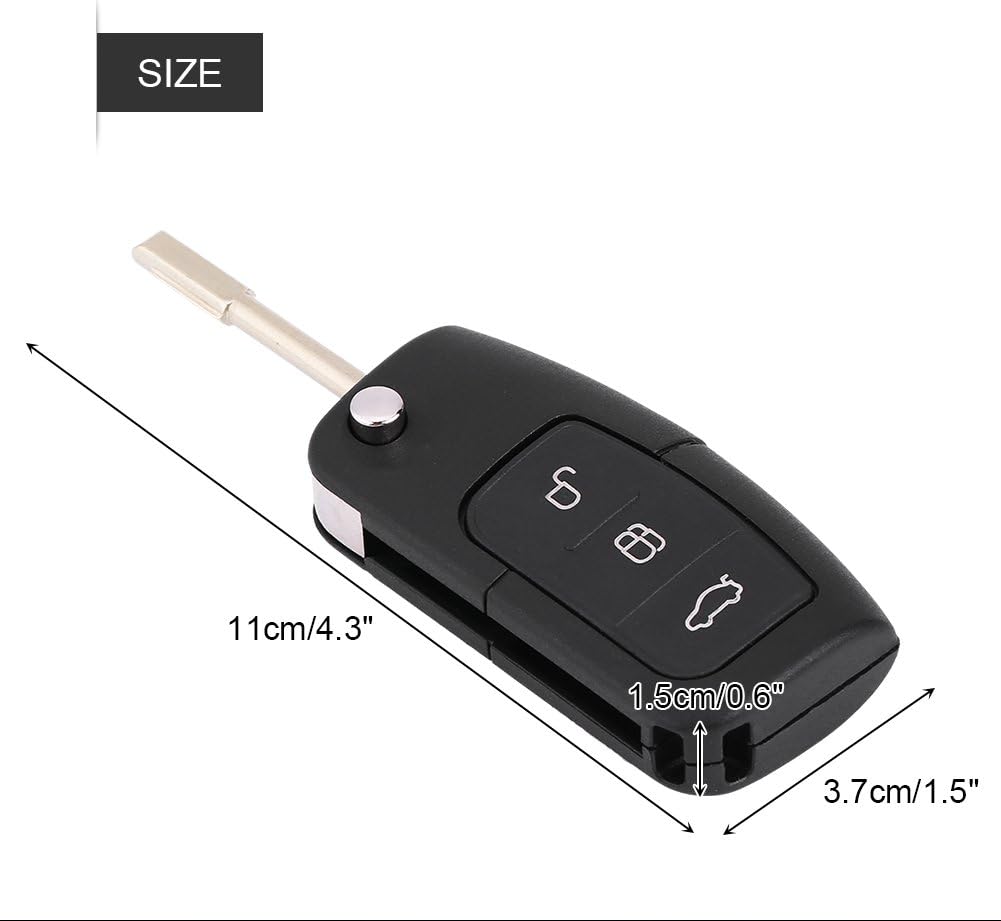 Suuonee Remote Key, 3 Button Remote Key Fob 433MHz with Chip 4D60, popular, normal - Image 3
