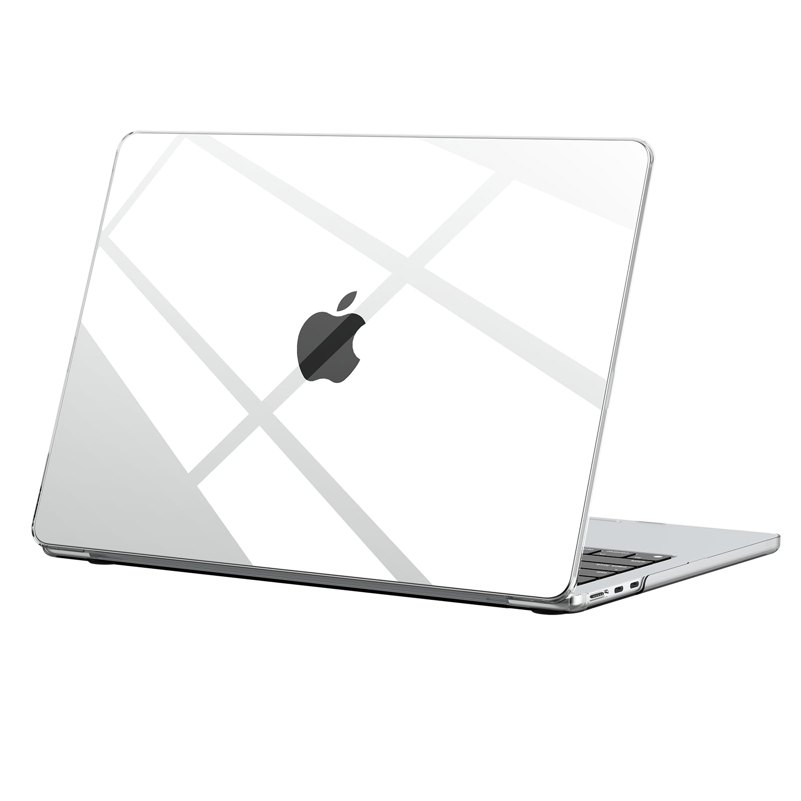 BlueSwan Compatible for M5 M4 M3 M2 MacBook Air 15 inch Case A3448 A3241 A3114 A2941, Released in 2026 2025-2023, Transparent Plastic Hard Shell PC Protective Cover for Mac Air 15'' - Crystal Clear