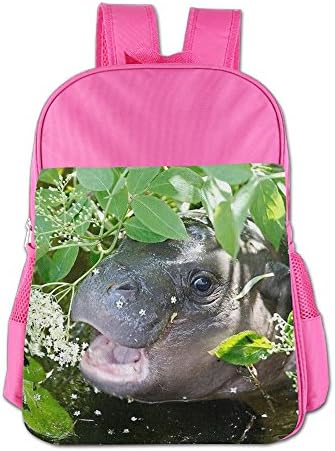 Lovely Hippo School Backpack Lightweight Daypack Cute Bookbag For School