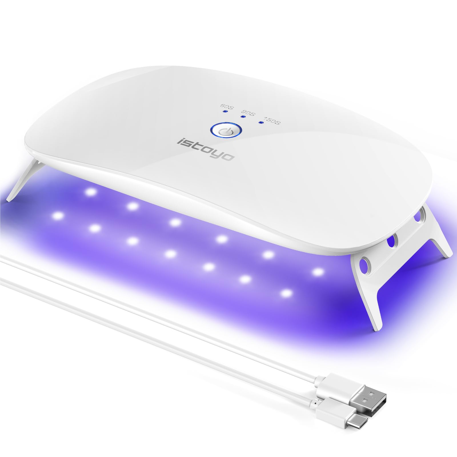 ISTOYO UV Light for Resin, Large Size Dual Wavelength and High Energy Value, UV Lamp for Curing Resin Molds, Jewelry Making, DIY Craft — image 1