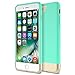 iPhone 7 Plus Case, Maxboost [Vibrance Series] Protective Slider Style Slim Cases Covers For Apple iPhone 7 Plus 2016 SOFT-Interior Scratch Protection Finish - Turquoise/Gold