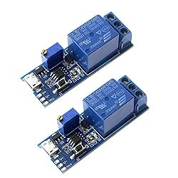 HiLetgo 2pcs DC 5V Trigger Time Delay Switch Relay