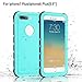 iPhone 7 Plus / 8 Plus Waterproof Case [5.5 inch], Garcoo IP68 Certified Fully Sealed Underwater Protective Cover, Shockproof Dustproof and Snowproof, Suitable for Outdoor Sports (Grass Blue)