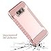 SKYLMW Galaxy S8 Case,Samsung Galaxy S8 Case, Impact Resistant Shock-Absorption Case,Dual Layer Armor Full-Body Protective Case for Samsung Galaxy S8 Rose Gold