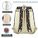 ABage Canvas School Backpack Set 3 Pieces Patterned Bookbag with Pencil Case for Girls and Boys, Black