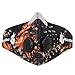 WOLFBIKE Super Anti-Pollution Motorcycle Bicycle Cycling Racing Mask Carbon Cloth Bike Ski Half Face Mask. Colorful
