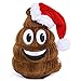 Plush Holiday Animated Dancing Farting Laughing Poop Emoji In Christmas Santa Claus Hat