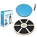 Balance Board Set - Includes Premium Wooden Balance Board and Wobble Cushion w/ Air Pump. Ideal for Fitness, Injury Rehab, Physical Therapy, Core Training, Sit and Stand Desk, and Stability Excercises