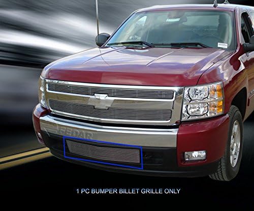 Fedar 2007-2013 Chevy Silverado 1500 Lower Bumper Billet Grille Grille 1-pc Set-Polished