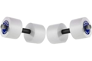 THERABAND Water Weights, Aquatic Dumbbells for Pool Fitness, 2 Foam Weights with Padded Grip for Water Aerobics, Therapy, Workouts, Pool Exercise Equipment, Aqua Training
