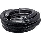 Sealproof Flexible PVC Pipe 1-1/2 Inch Dia Hose 25 FT Length, Black Tubing, Schedule 40, Premium Quality Made in USA
