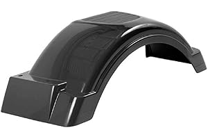 Fulton Trailer Fenders Plastic Fender, 8-Inch -12-Inch Tire Size, Black #008559