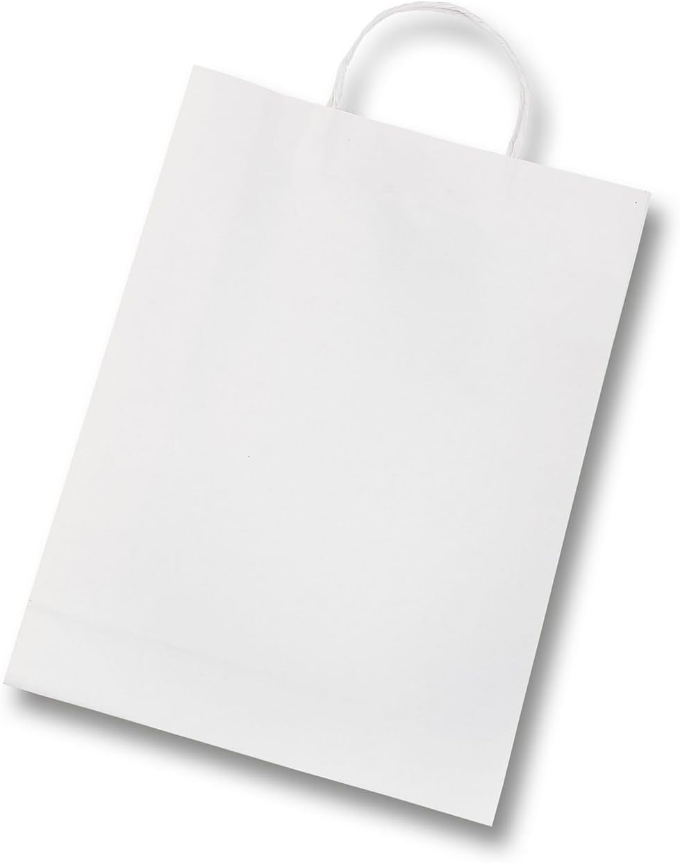 folia 21800 Kraft Paper Bags, Gift Bags, Pack of 20, 18 x 8 x 21 cm, White, for Crafts Decorating and Gifting - Image 4