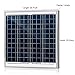 ACOPOWER 60 Watt 60W Polycrystalline Photovoltaic PV Solar Panel Module with MC4 for 12 Volt Battery Charging