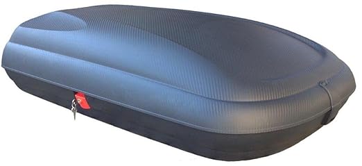 title=Art Plast BA320 Cofanetto Tetto Auto in Polipropilene, Finitura Carbonio, Nero,