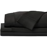 SHEEX Original Performance Cooling Sheets, Queen Black | Oeko-TEX&reg; Certified, Moisture-Wicking, Anti-Wrinkle, Deep Pocket, Breathable, Luxury Sheets for Hot Sleepers, Ultra-Soft