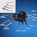 Adduswin 14pcs T0025C Auto Car Plug Circuit Board Wire Harness Terminal Extractor Pick Connector Crimp Pin Back Needle Remove Tool