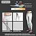 DRSKIN Men’s Compression Pants Tights Leggings Sports Baselayer Running Workout Active Athletic Gym Performance (3XL, DW05) White