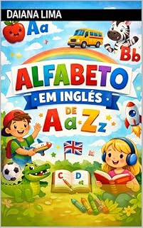 Livro Alfabeto em Inglês de A a Z : Para aprender,escrever e colorir
