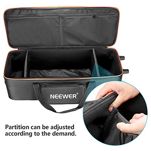 Neewer Photo Studio Equipment Trolley Carry Bag 38"x15"x11"/96x39x29cm with Straps Padded