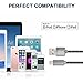 Kinbashi 4 Pack-1ft, 3ft, 3ft, 6ft Certified Lightning to USB Cable for iPhone iPad iPod