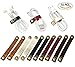 FIBOUND AA083 Headphone Cord Wrap Organizer Leather Snap Button Cable Keeper Soft USB Wrapper for Earphones