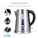 Electric Kettle by BESTEK - Fast Boiling Hot Water Tea Kettle, 18/10 Stainless Steel BPA-Free, Cordless 1500W 1.7L, Boil-Dry Protection, Auto Shut-off