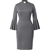 BPURB Clergy Dresses for Women Plus Size Ministers Outfit Casual Dress