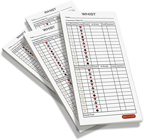 Brimtoy Whist score pads/scoring cards (club pack - 600 sheets) - Image 3