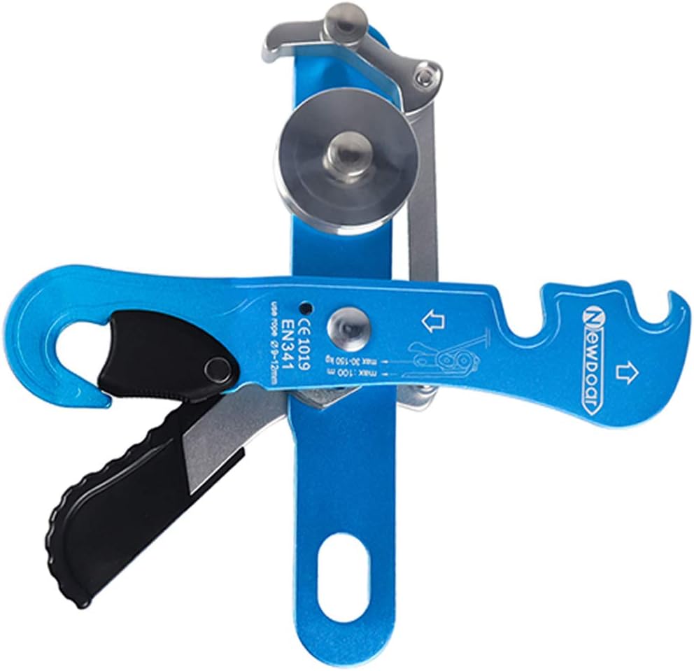 NewDoar Climbing Stop Descender Rappelling Belay for Ropes 9-12mm The Novices for Rescue & Arborist CE Certification(Blue) : Sports & Outdoors